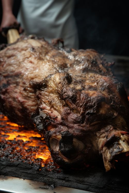 燒烤烤全羊美食攝影圖 攝影圖