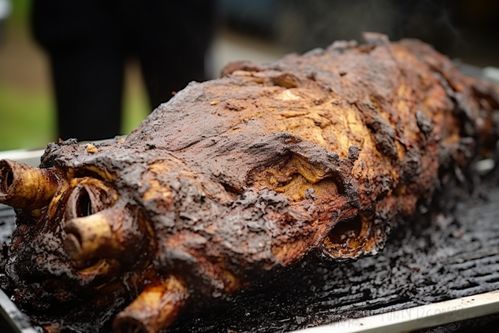 燒烤烤全羊美食攝影圖 攝影圖